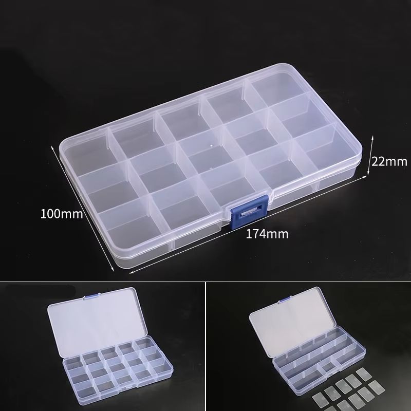 Adjustable 1015 Compartment Plastic Storage Box Organizer For Jewelry And Small Accessories 9