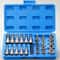 Professional 34Piece Torx And ETorx Bit Socket Set With Case 14 38 12 Drive 0