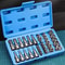 Professional 34Piece Torx And ETorx Bit Socket Set With Case 14 38 12 Drive 3