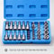 Professional 34Piece Torx And ETorx Bit Socket Set With Case 14 38 12 Drive 4