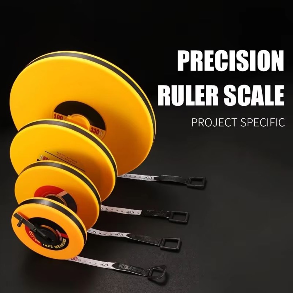 Long Fiberglass Measuring Tape 656ft 984ft 164ft 328ft Distance Tape Measure 0