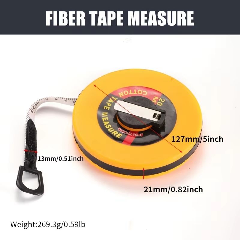 Long Fiberglass Measuring Tape 656ft 984ft 164ft 328ft Distance Tape Measure 4