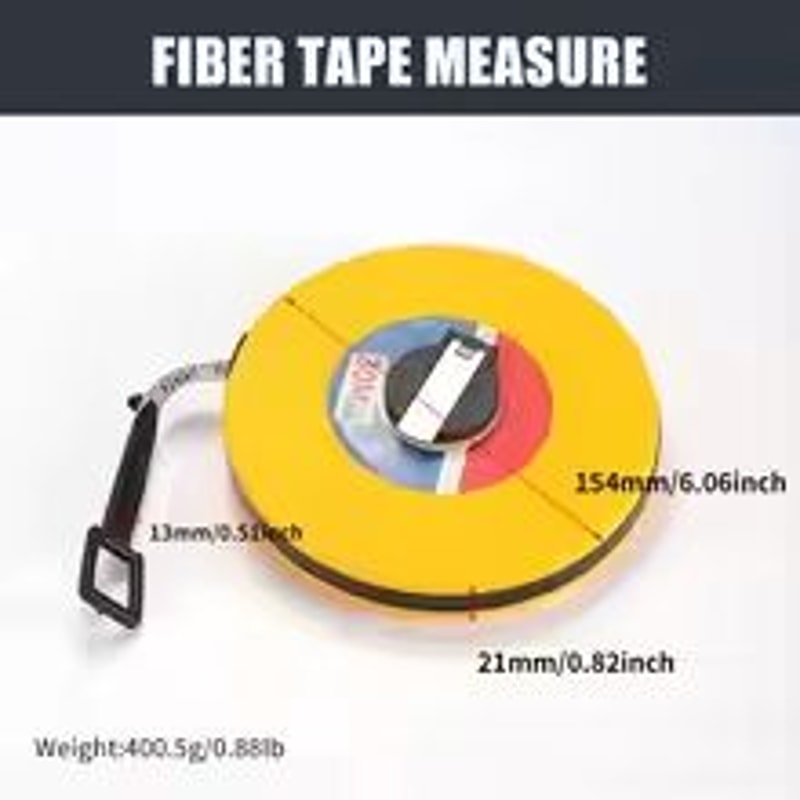 Long Fiberglass Measuring Tape 656ft 984ft 164ft 328ft Distance Tape Measure 6