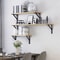 2pcs Rustic Iron Floating Shelf Brackets 90Degree Wall Mounted Triangle Support 2