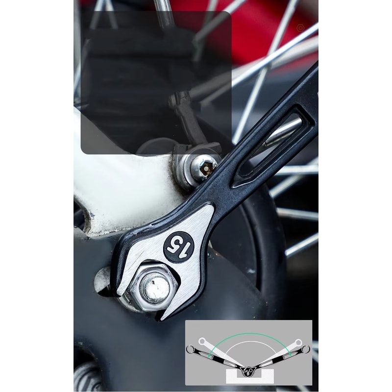 DualUse Plums Blossom Ratchet And OpenEnd Wrench Set 14in1516in Combination Spanners With Nut Cutte 2