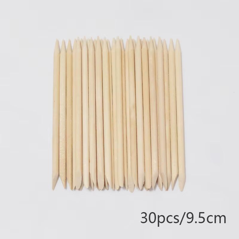 Lurayee Wooden Nail Cuticle Pusher And Orange Wood Stick Set For Nail Care And Art 16