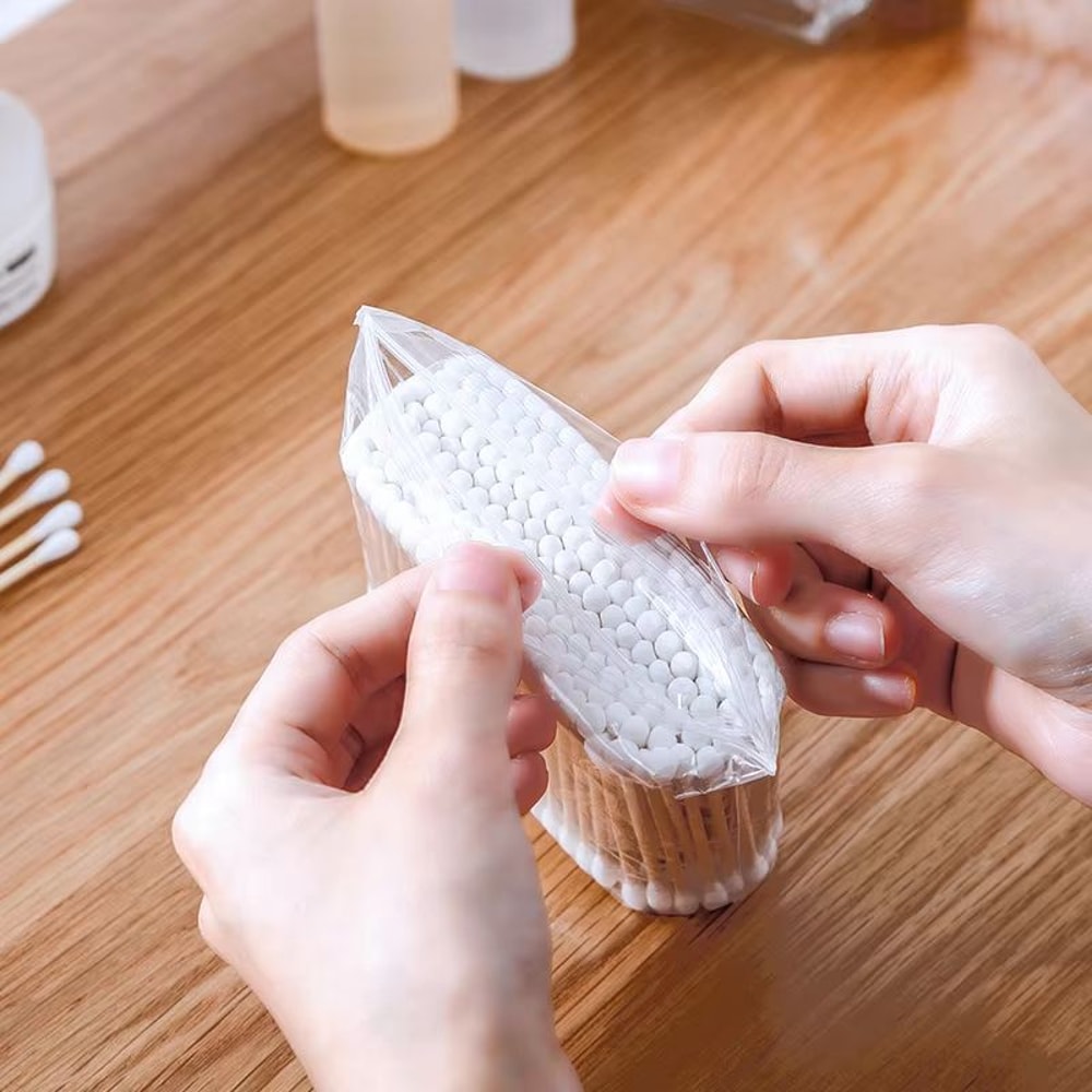 100pc Disposable DoubleEnded Cotton Swabs For Ear Cleaning And Makeup Removal 3