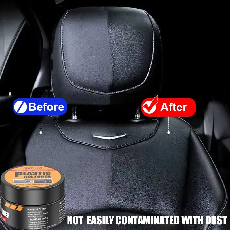 Car Plastic And Leather Restorer Renewal Wax Interior Exterior Gloss Coating 2