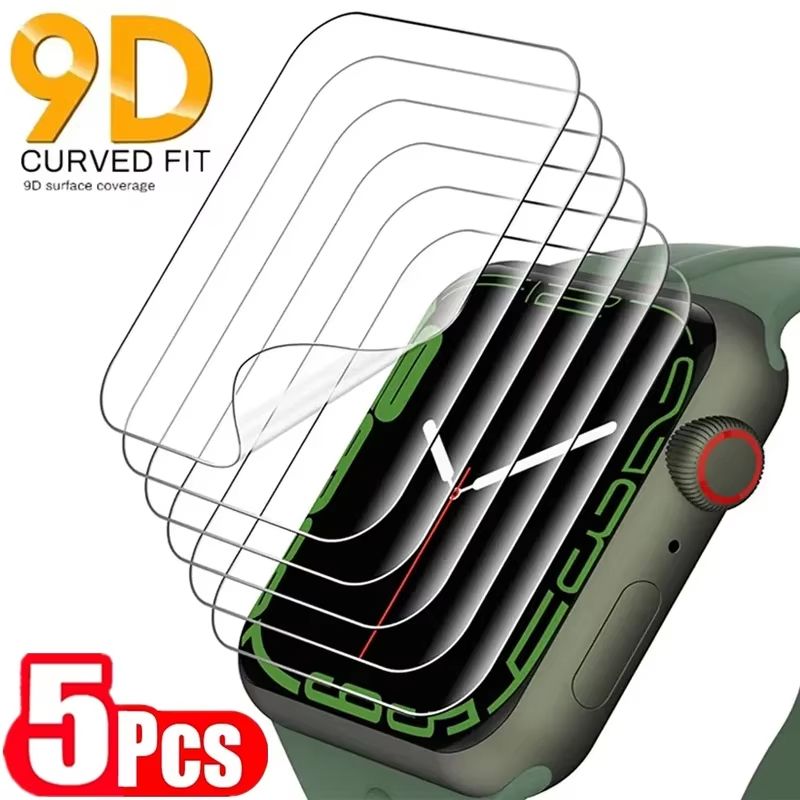 5Piece Hydrogel Screen Protector Film For Apple Watch Series And Ultra Models 0