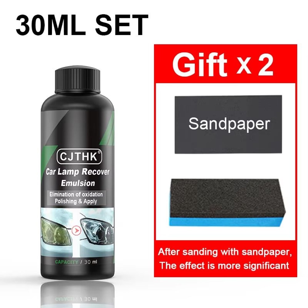 Car Headlight Restoration Polishing Kit With Scratch Remover And Oxidation Cleaner 8