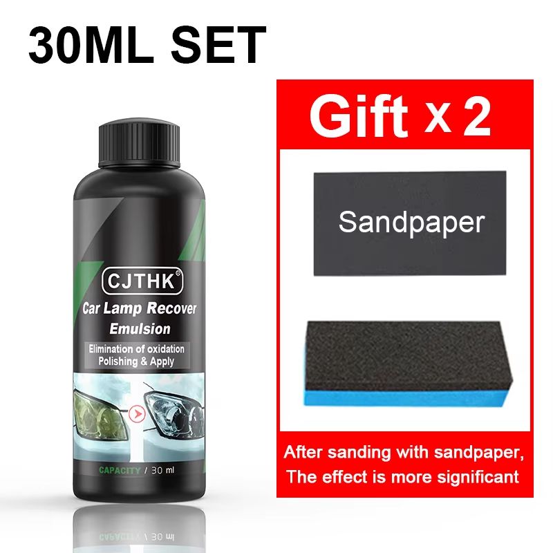 Car Headlight Restoration Polishing Kit With Scratch Remover And Oxidation Cleaner 8