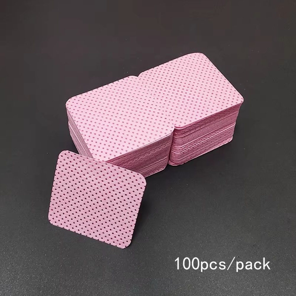 Lint Free Nail Wipes 100200300 Pieces Absorbent Soft Nail Polish Remover Pads 11