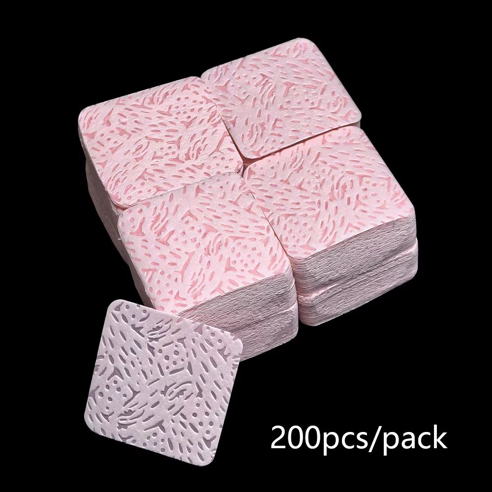 Lint Free Nail Wipes 100200300 Pieces Absorbent Soft Nail Polish Remover Pads 19