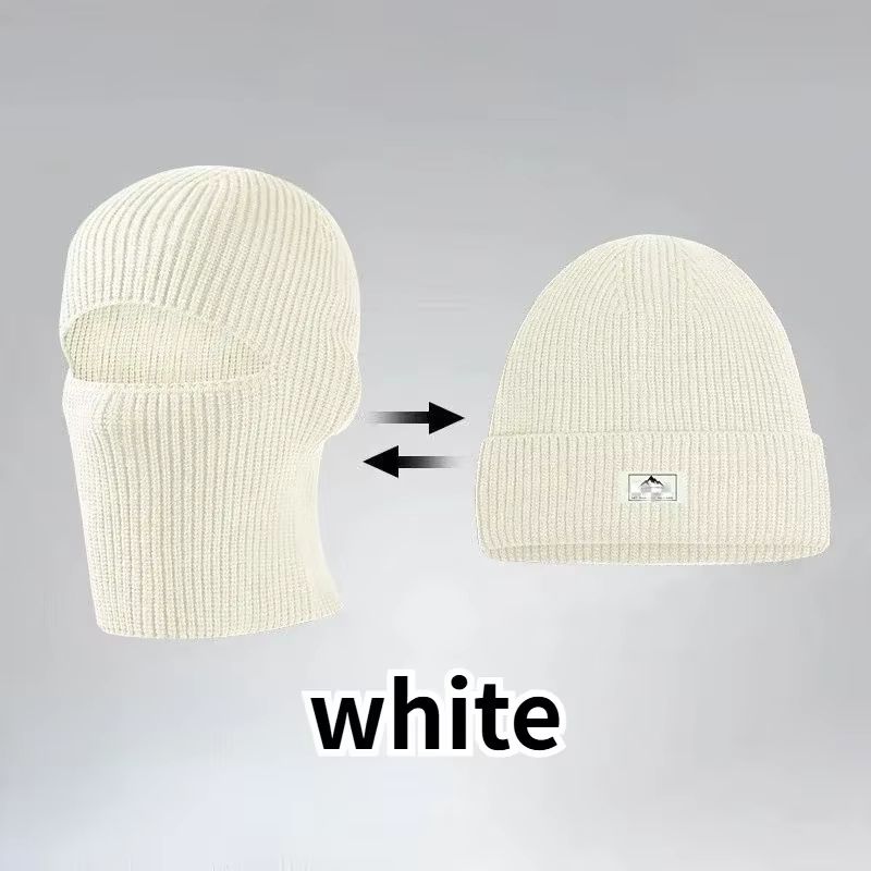 2in1 Winter Knit Beanie And Balaclava Hat Windproof Full Face Ski Mask Cap 10