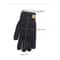 Fleece Lined Black Cable Knit Winter Touch Screen Gloves For Men And Women 5