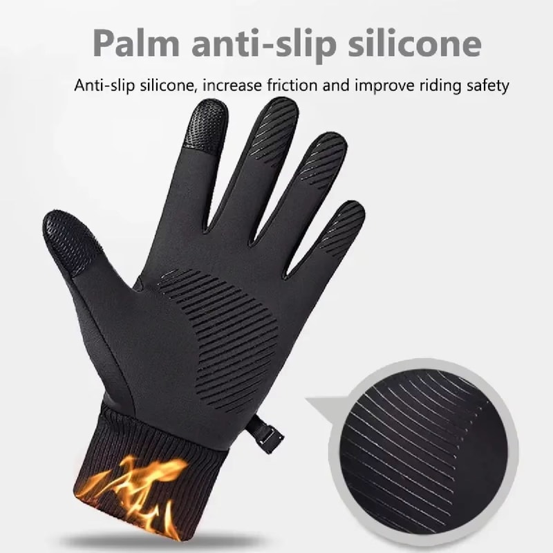 Winter Waterproof Windproof Sports Gloves For Men And Women Touch Screen Warm NonSlip Outdoor Glove 2