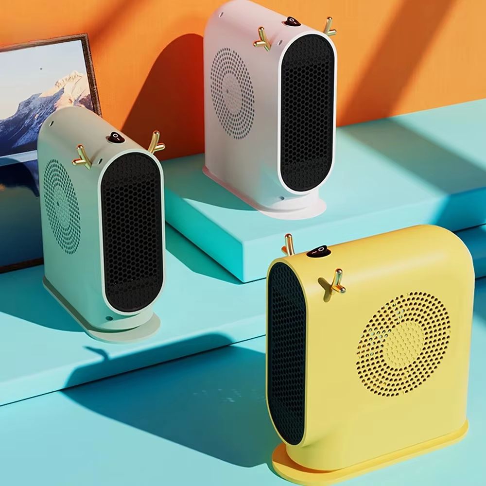 500W Portable Desktop Electric Heater With Thermostat Fan For Home 1