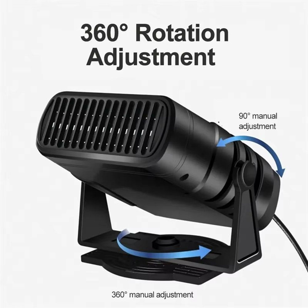 12V 24V 4in1 Car Heater Powerful Defroster Defogger With 360 Degree Rotation For Vehicle Interior 5