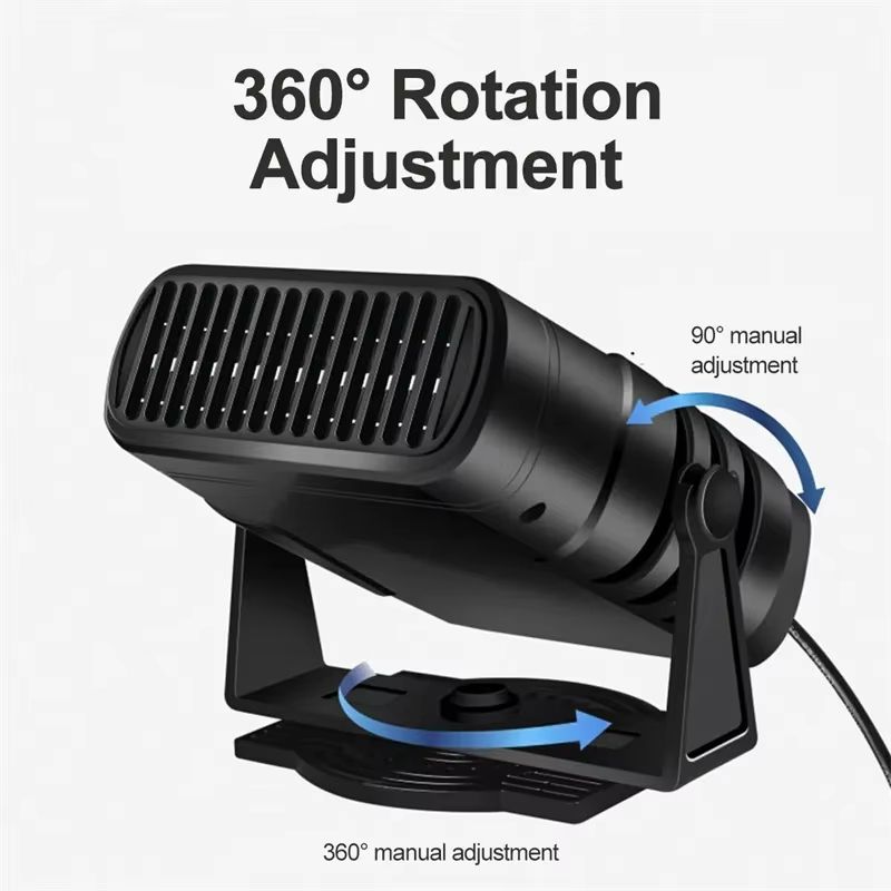 12V 24V 4in1 Car Heater Powerful Defroster Defogger With 360 Degree Rotation For Vehicle Interior 5