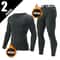 Mens 2Piece Warm Corset Ski Jacket And Trousers Thermal Active Suit 9