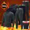 Mens 2Piece Warm Corset Ski Jacket And Trousers Thermal Active Suit 1