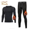 Mens 2Piece Winter Warm Fleece Thermal Underwear Set With Long Johns And Compression Tights 1