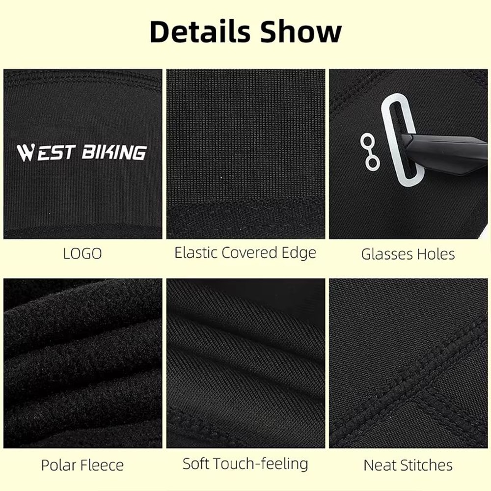 Windproof Winter Fleece Cycling Skull Cap Helmet Liner For Men 4