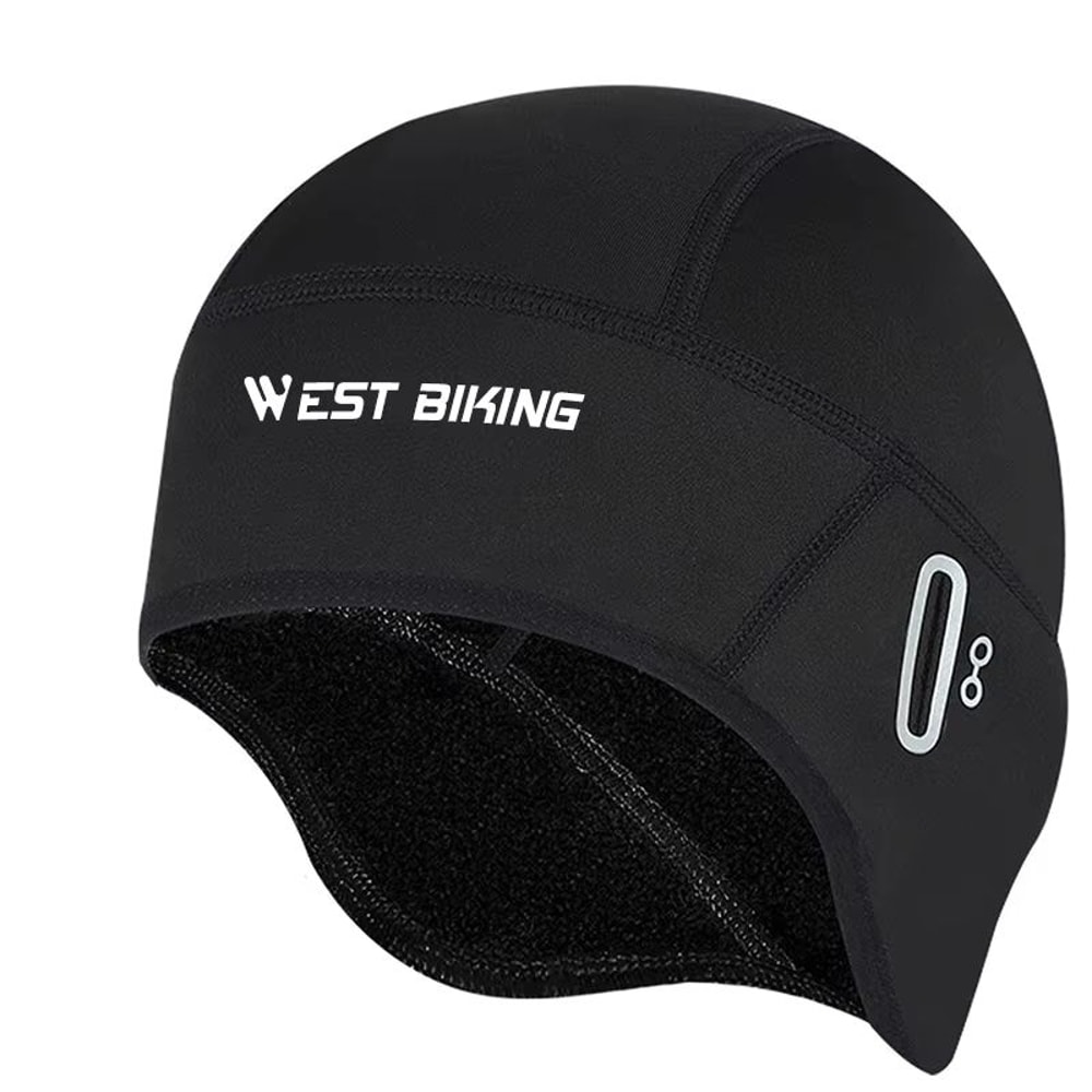 Windproof Winter Fleece Cycling Skull Cap Helmet Liner For Men 7