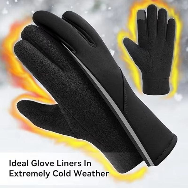 Polar Fleece Winter TouchScreen Gloves For Men And Women Outdoor Activities 4