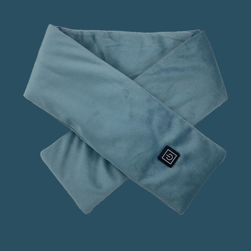 USB Heated Scarf With 3Gear Temperature Control Fleece Wrap Electric Neck Warmer 11