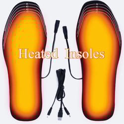 usb heated electric insoles warm foot warming pads for winter outdoor sports