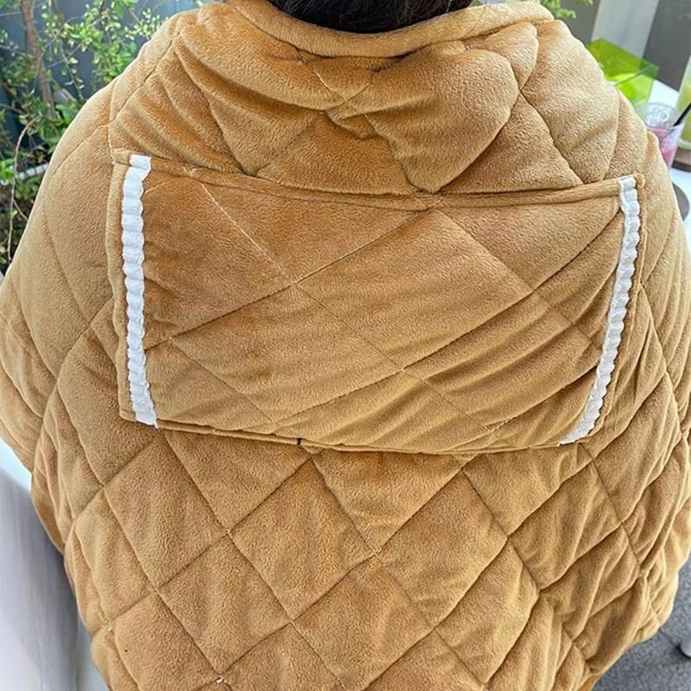 USB Cordless Heated Blanket Soft Electric Heating Shawl Blanket For Winter Comfort 1