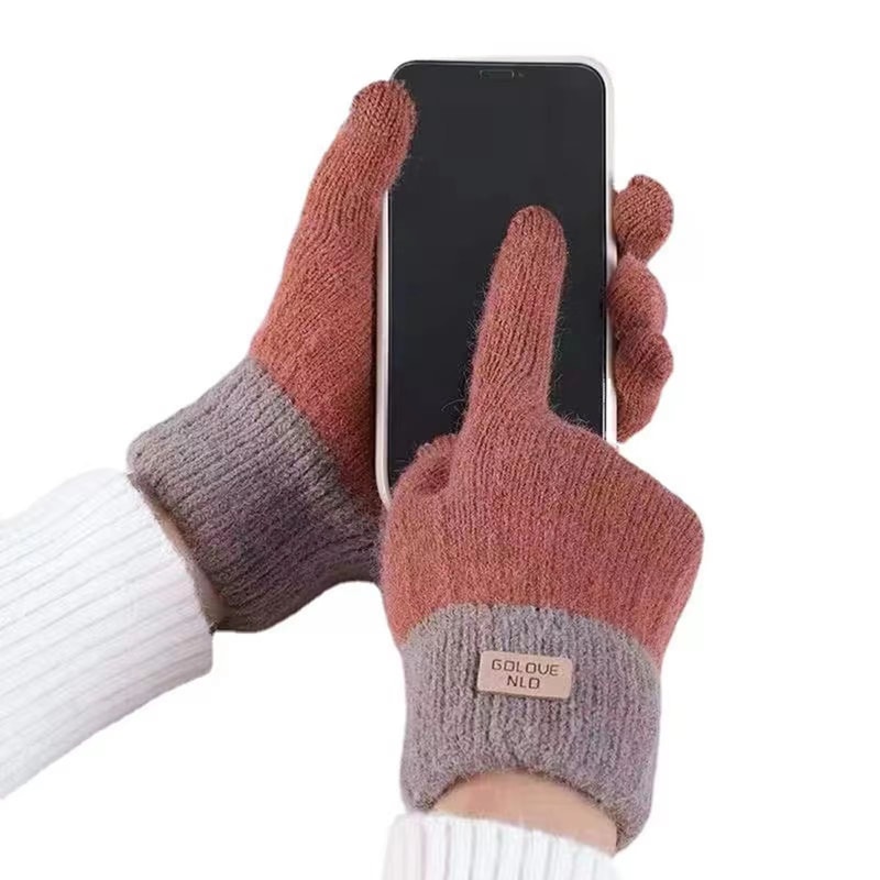 Womens Cable Knit FleeceLined TouchScreen Winter Gloves 9