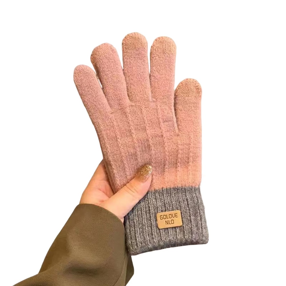 Womens Cable Knit FleeceLined TouchScreen Winter Gloves 7