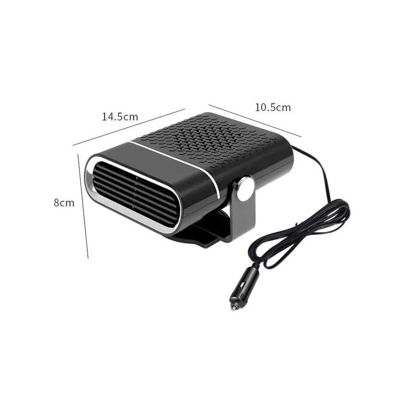 12V 120W Portable Car Heater Fast Heating And Cooling Fan With 360 Rotation Defogger Defroster 7