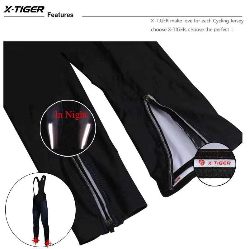 XTIGER Winter Thermal Cycling Bib Trousers With Coolmax 5D Gel Pad 5