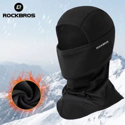 rockbros full face mask warm winter balaclava helmet liner for outdoor sports