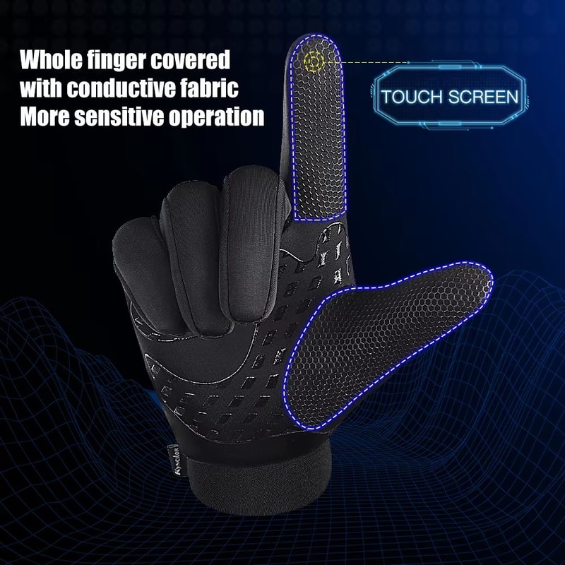 Winter Waterproof TouchScreen Cycling And Sports Gloves For Men And Women 1