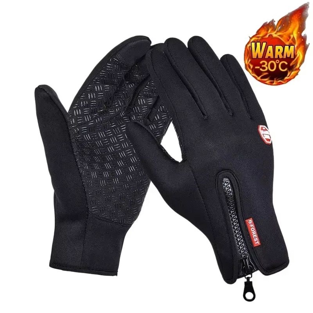 Waterproof Windproof Winter Gloves With TouchScreen Zipper For Men And Women 7