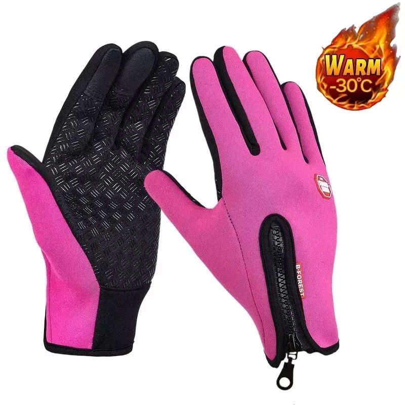 Waterproof Windproof Winter Gloves With TouchScreen Zipper For Men And Women 8