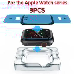 3-piece ceramic screen protector for apple watch - ultra, series 11/10/9/8/6/5/4/se/3/2/1