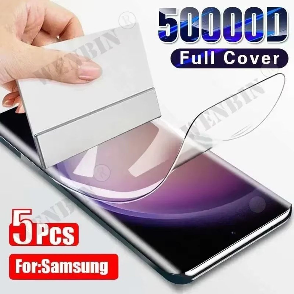 5Piece Hydrogel FullCover Screen Protector For Samsung Galaxy S And A Series 0