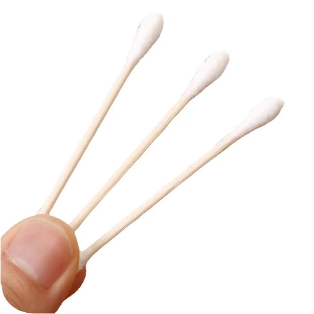 DoubleHead Cotton Swab Cotton Buds With Wooden Sticks For Personal Care 10050010002000 Pieces 5