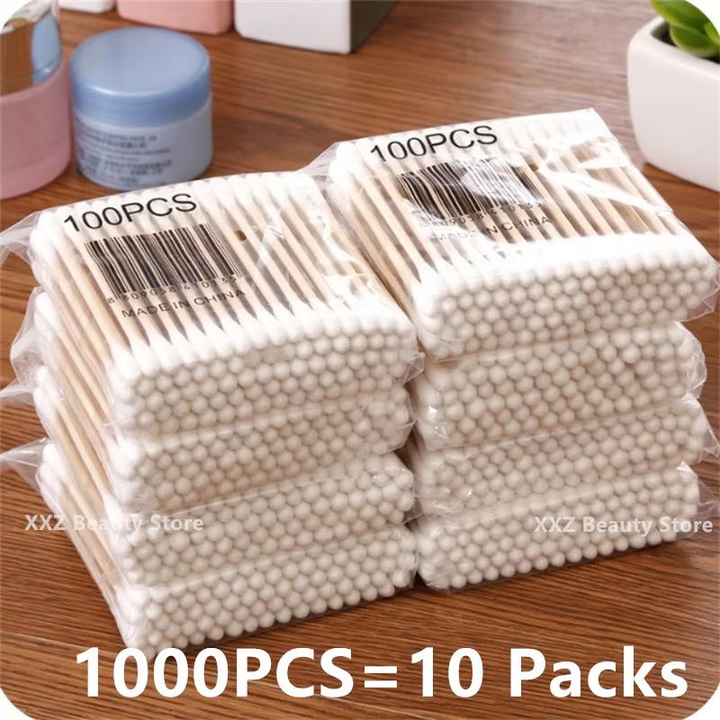 DoubleHead Cotton Swab Cotton Buds With Wooden Sticks For Personal Care 10050010002000 Pieces 6