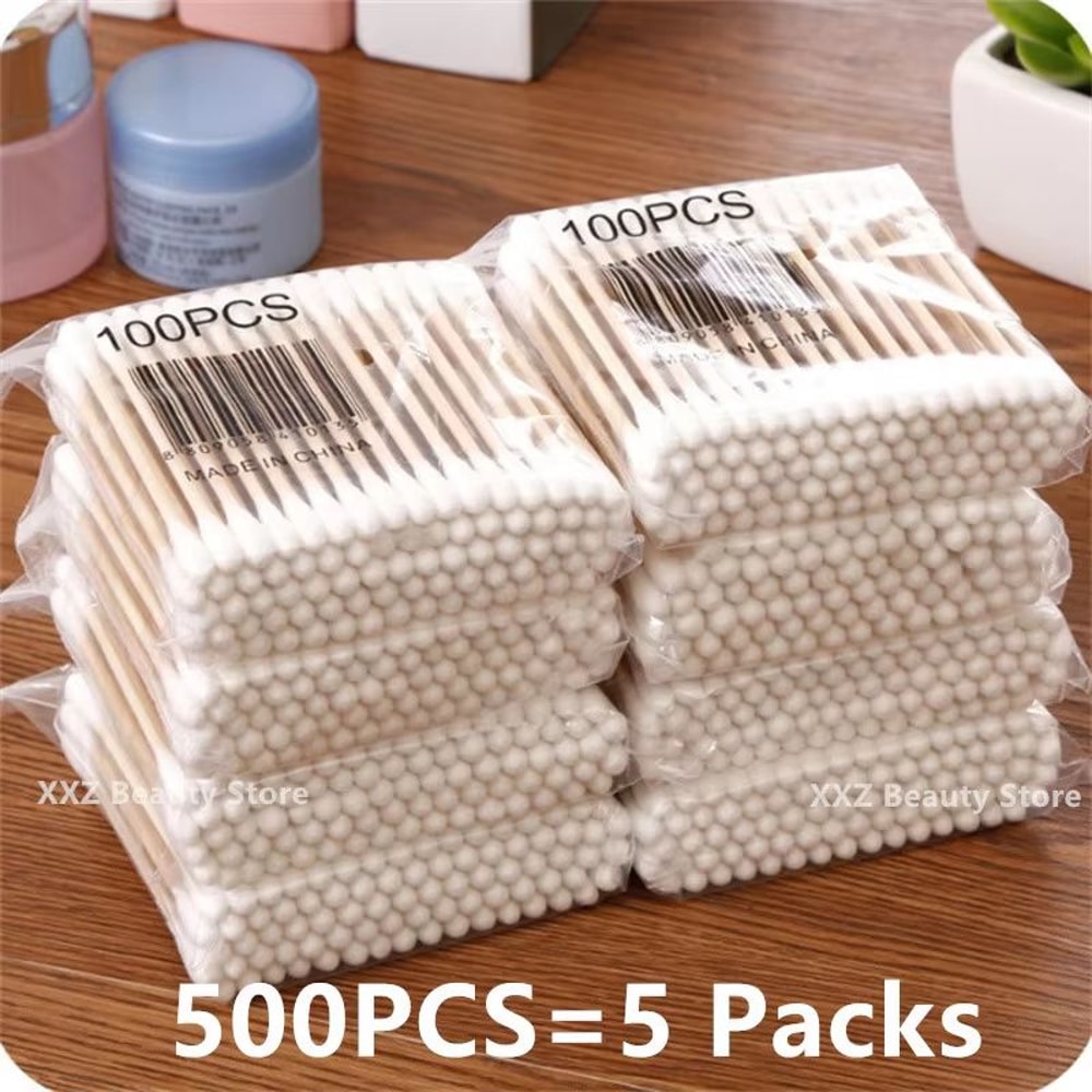 DoubleHead Cotton Swab Cotton Buds With Wooden Sticks For Personal Care 10050010002000 Pieces 8