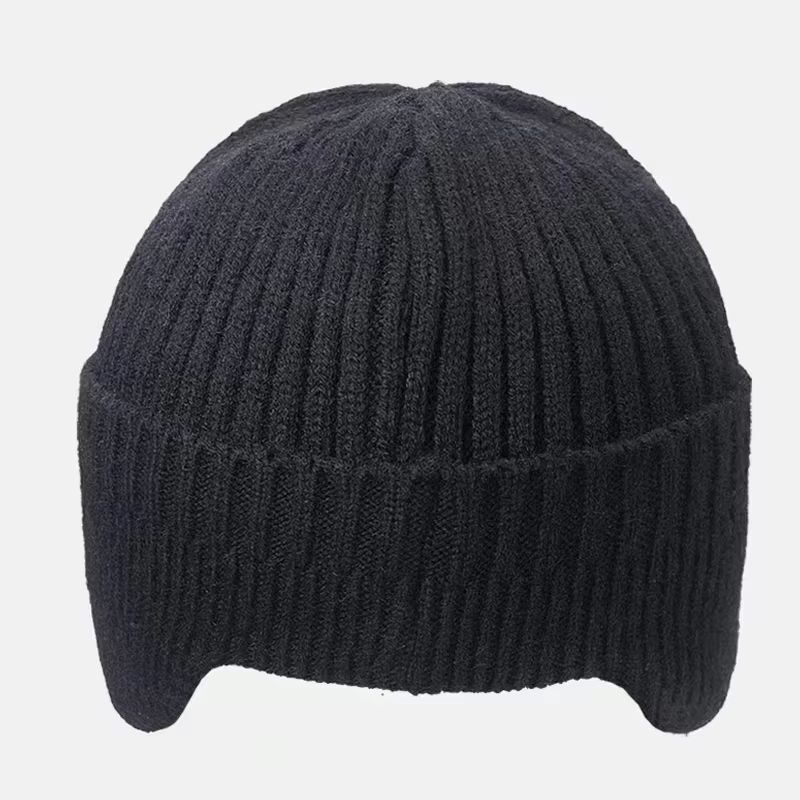 Winter Windproof Knitted Cycling Hat With Ear Protection And Visor 4