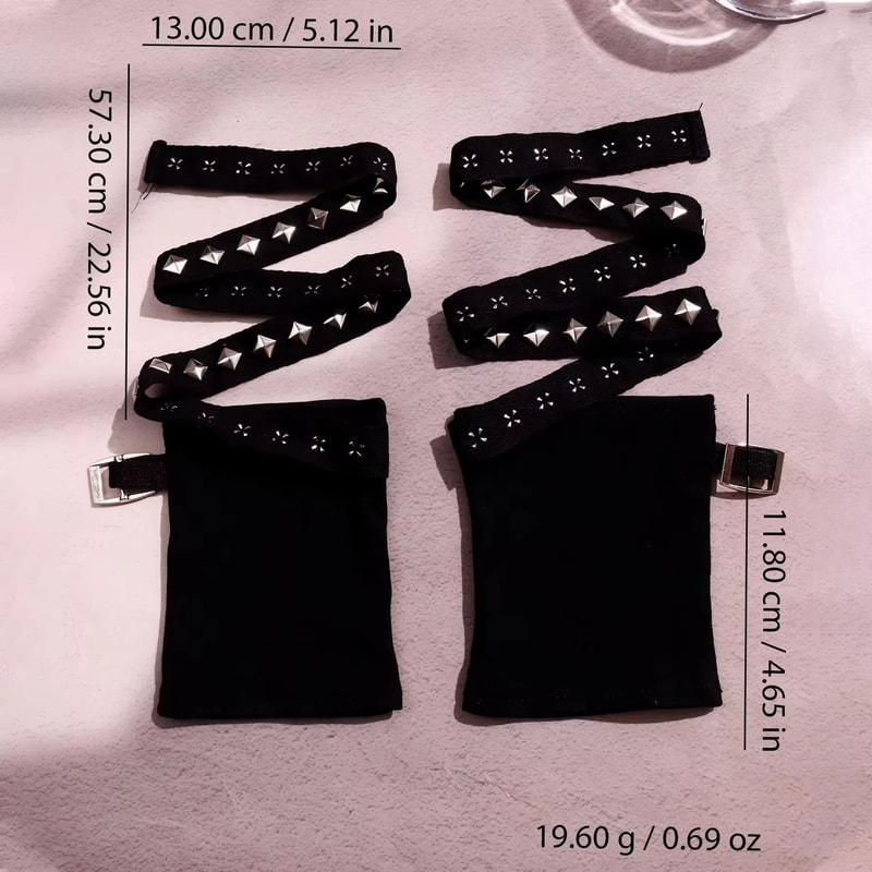 Personalized Y2K Punk Fingerless Buckle Gloves For Women 5