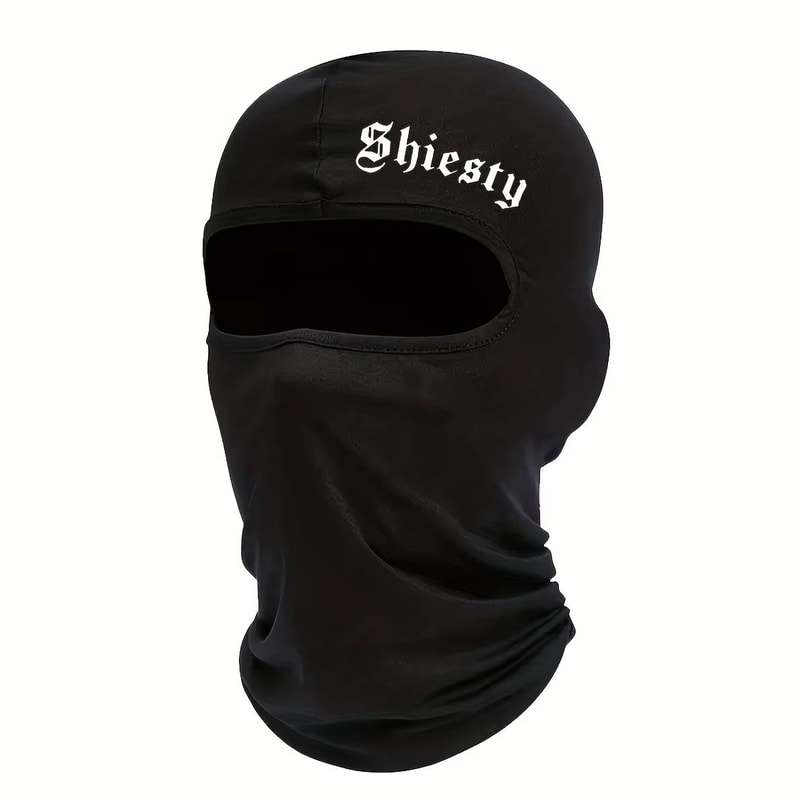 Smiling Face Print Unisex Balaclava Neck Cover Mask 9