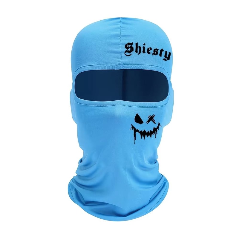 Smiling Face Print Unisex Balaclava Neck Cover Mask 14