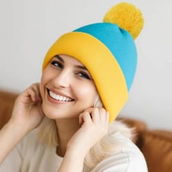 cosplay beanie hat and gloves set for winter and holiday costumes